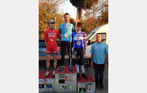 Cyclo cross Gadagne Loick DUSSOL Champion de Vaucluse espoirs cyclo cross 2016