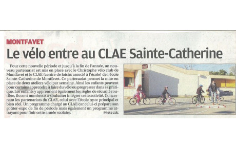 Action du CVC Montfavet auprès du CLAE Ste Catherine