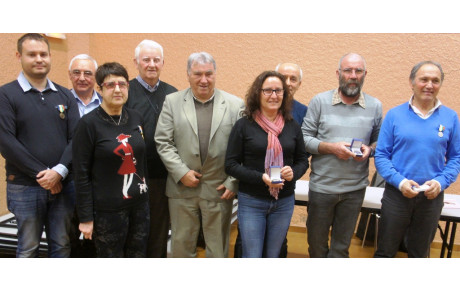 Nos licenciés récompensés à l'AG 2016